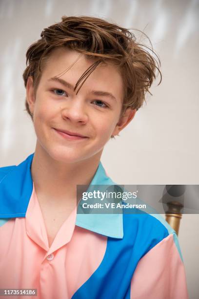 Oakes Fegley at "The Goldfinch" Press Conference at the Fairmont Royal York on September 08, 2019 in Toronto, Canada.