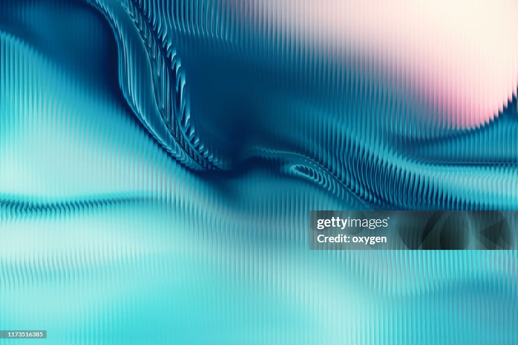 Abstract Fluid Blue Teal color shapes. Pastel Colored Background