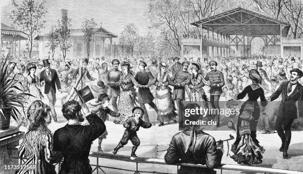 roller skate rink in berlin - roller rink floor stock illustrations