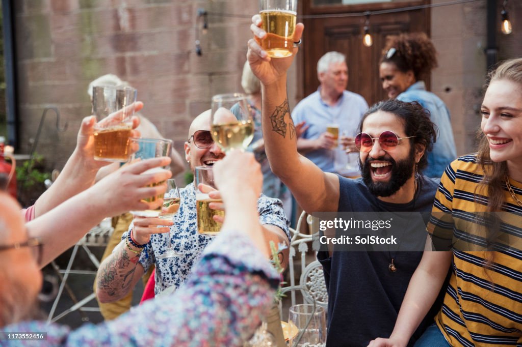 Trinken mit Freunden