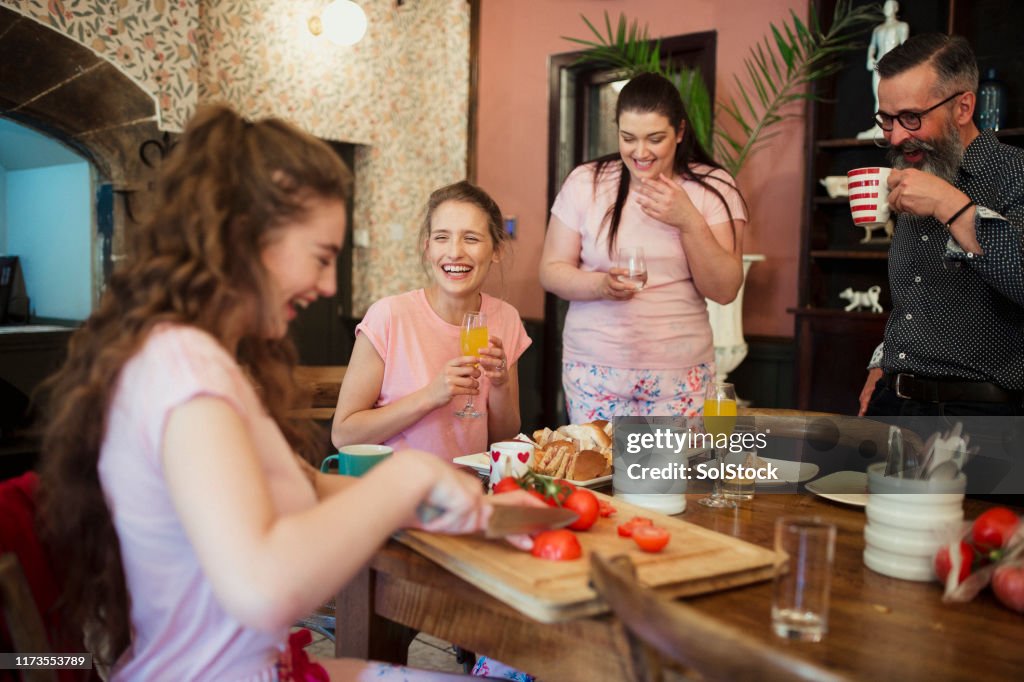 Preparing and Eating Breakfast