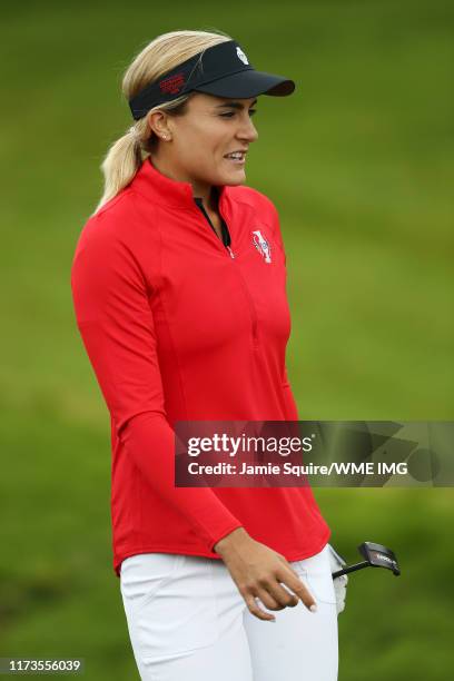 Lexi Thompson of Team USA in action during practice day 2 for The Solheim Cup at Gleneagles on September 10, 2019 in Auchterarder, Scotland.