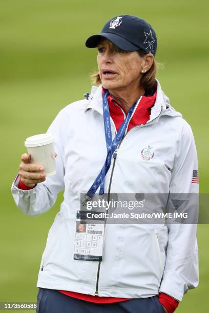 Team USA Captain Juli Inkster looks on during practice day 2 for The Solheim Cup at Gleneagles on September 10, 2019 in Auchterarder, Scotland.