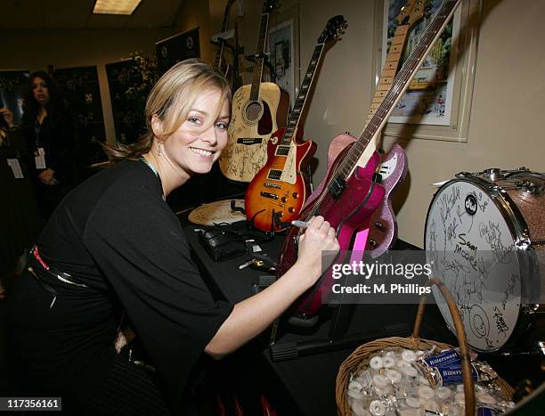 Marketa Janska during The 48th Annual GRAMMY Awards - MusiCares Signings - Day 4 at Staples Center in Los Angeles, California, United States.