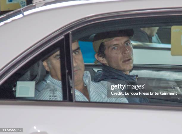 Camilo Sesto's son, Camilo Blanes Ornelas , arrives in Madrid to attend his father's funeral on September 09, 2019 in Madrid, Spain.