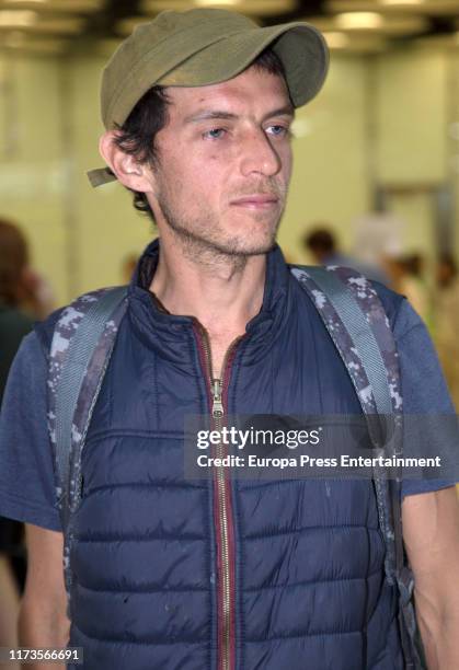 Camilo Sesto's son, Camilo Blanes Ornelas, arrives in Madrid to attend his father's funeral on September 09, 2019 in Madrid, Spain.