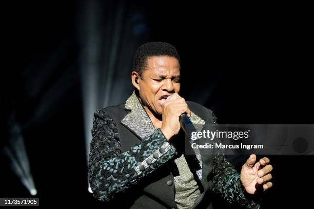 Jackie Jackson of the Jacksons performs on stage at Wolf Creek Amphitheater on September 07, 2019 in Atlanta, Georgia.