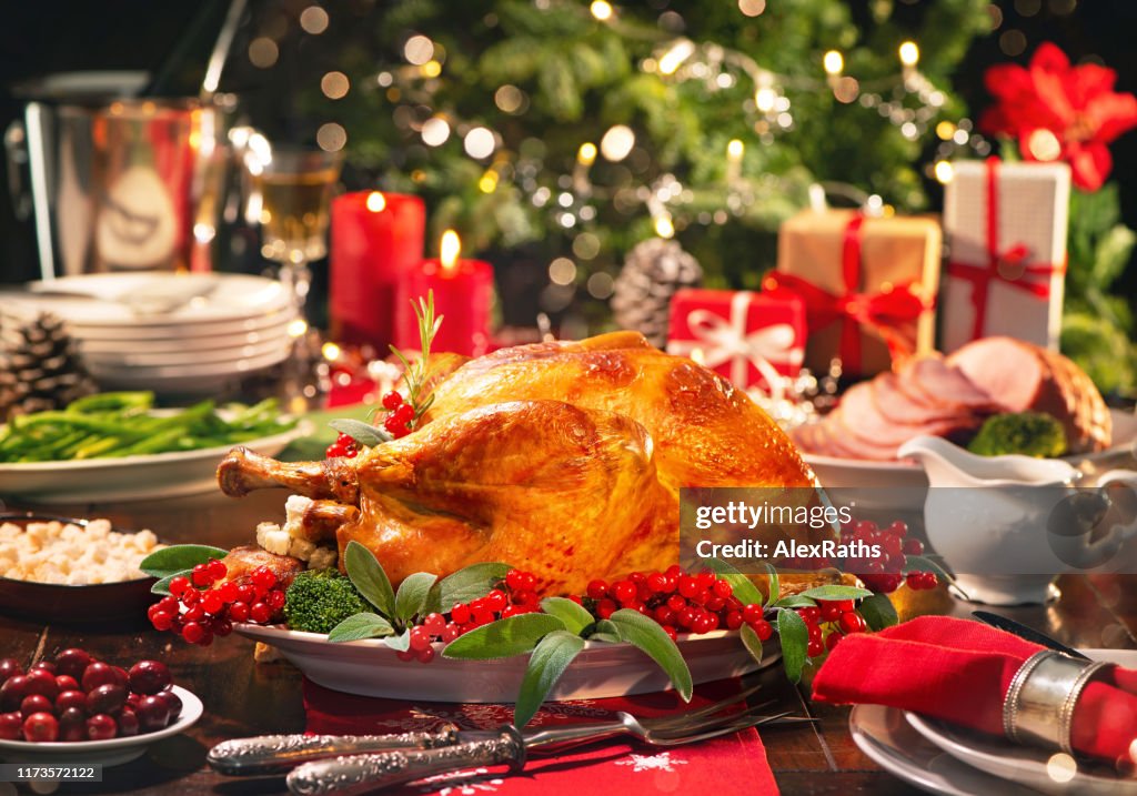 Christmas turkey dinner