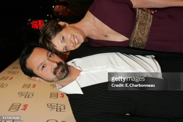Director James Mangold and Producer Cathy Konrad during 20th Century Fox's "Walk the Line" Premiere at the Opening Night Gala of the AFI Fest 2005 at...
