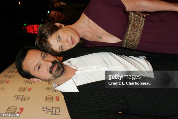 Director James Mangold and Producer Cathy Konrad during 20th Century Fox's "Walk the Line" Premiere at the Opening Night Gala of the AFI Fest 2005 at...