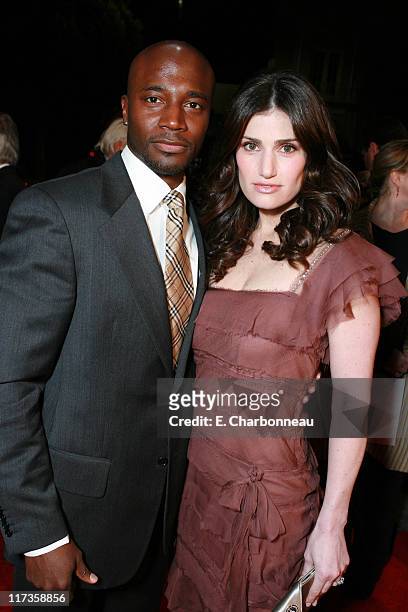 Taye Diggs and Idina Menzel during Paramount Classics' "Ask The Dust" Los Angeles Premiere at Egyptian Theatre in Los Angeles, California, United...