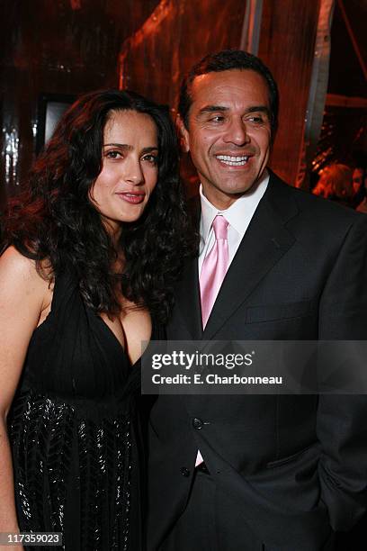 Salma Hayek and Los Angeles Mayor Antonio R. Villaraigosa