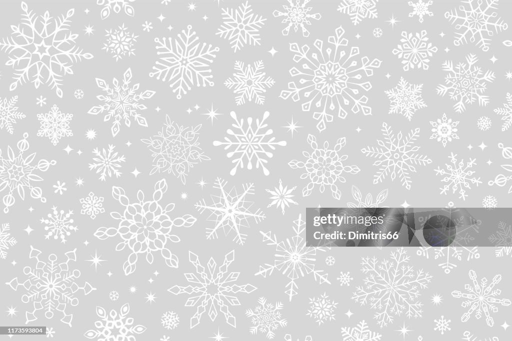 Fondo de copo de nieve sin costuras