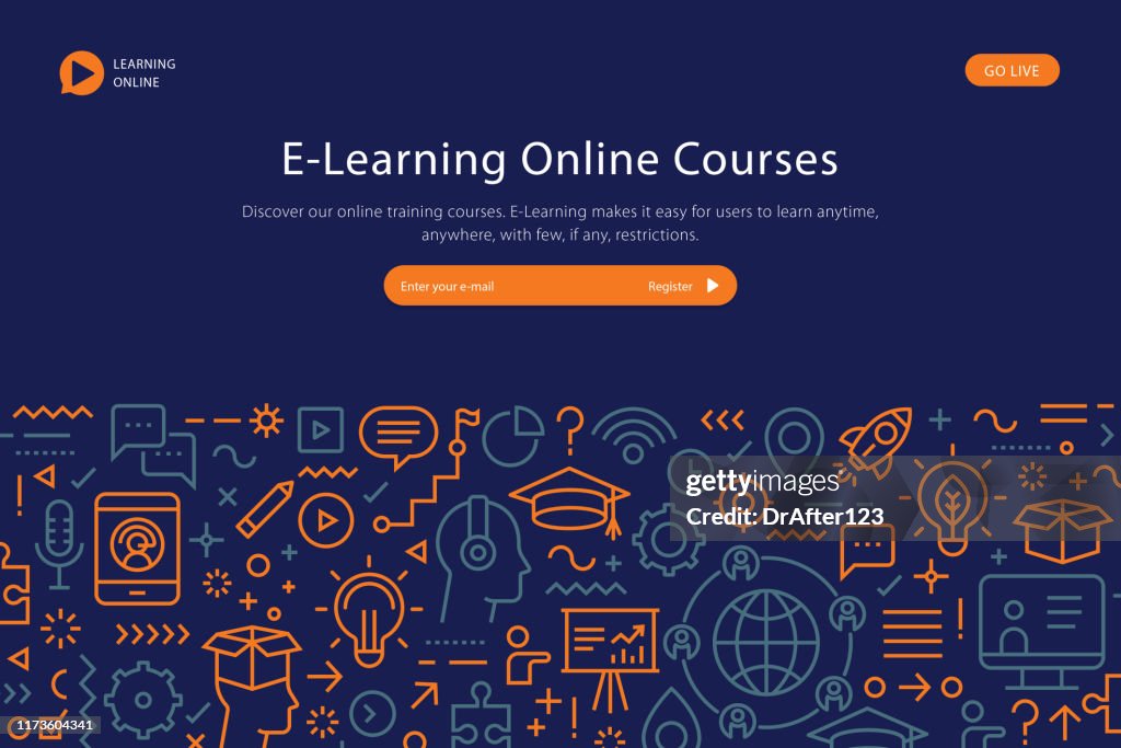 E Learning Online Courses Website Template