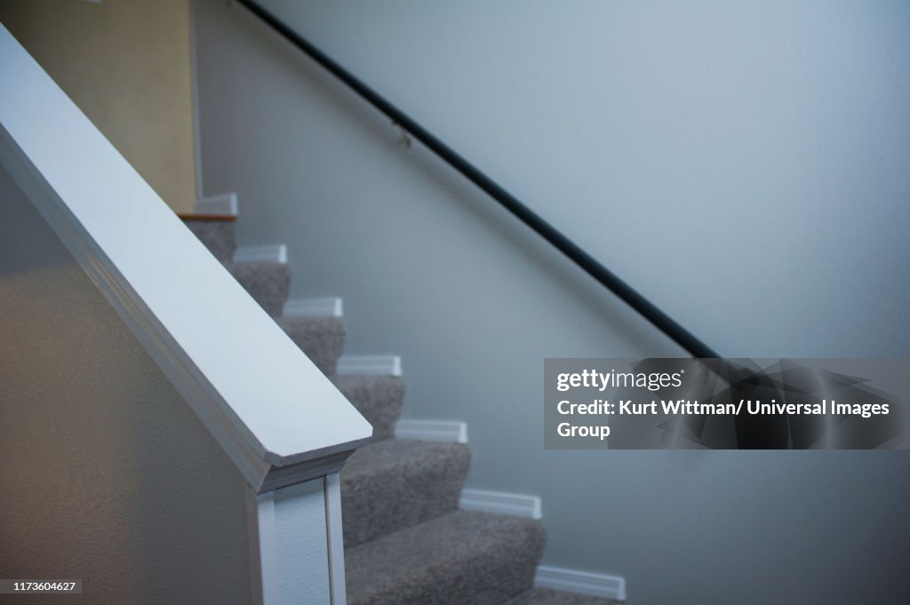 Suburban house staircase