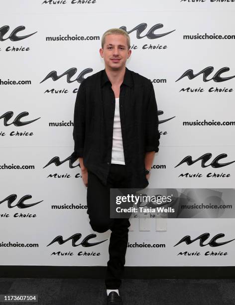 Charlie Puth Visits Music Choice at Music Choice on September 10, 2019 in New York City.