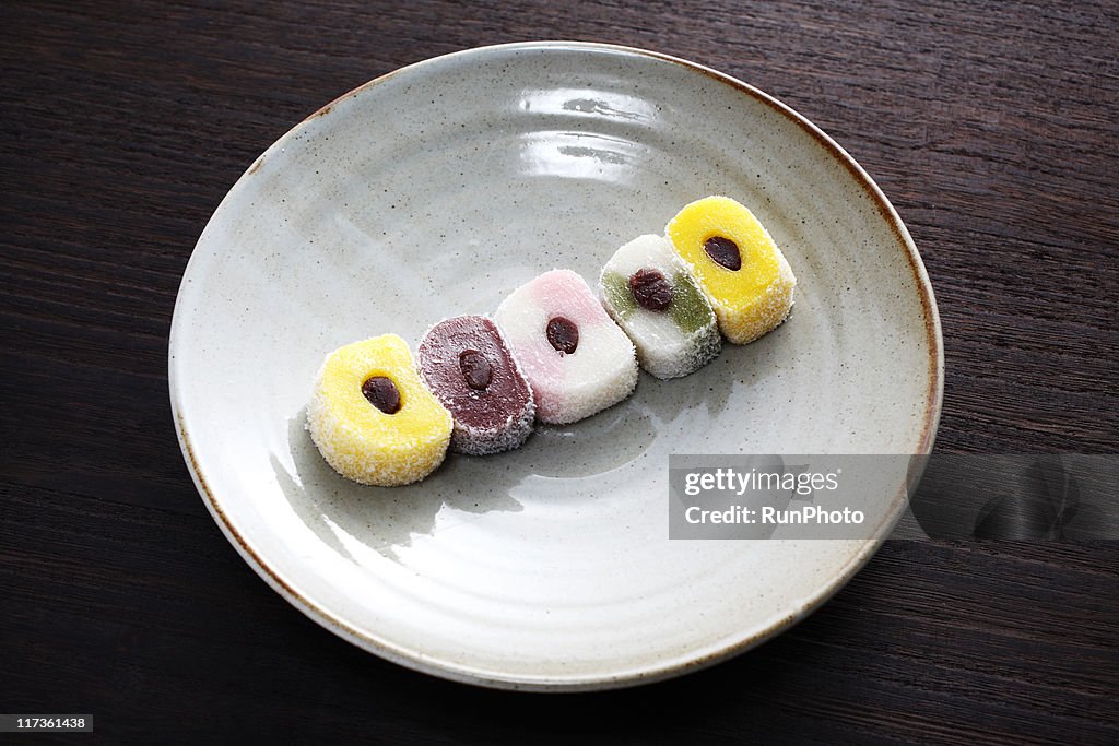 Korean traditional sweets,colorful rice cake