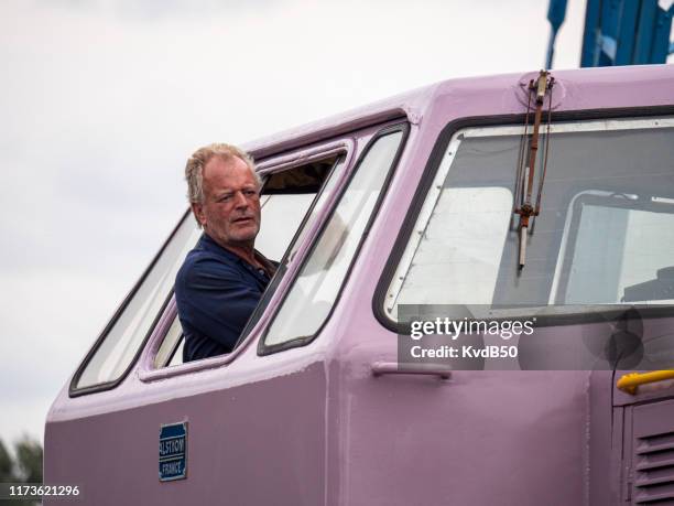 railroad event "back to then" ("back to the past") 2019 - train driver stock pictures, royalty-free photos & images