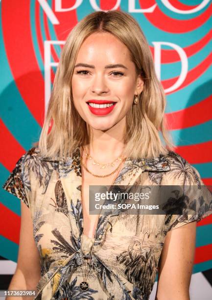 Tanya Burr attends the Naked Heart Foundation's Fabulous Fund Fair at the Brewer Street Car Park in London.