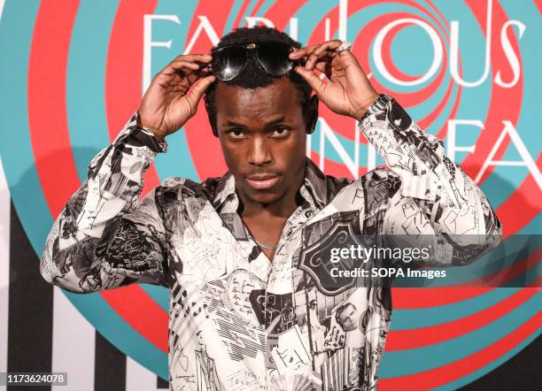 Micheal Ward attends the Naked Heart Foundation's Fabulous Fund Fair at the Brewer Street Car Park in London.