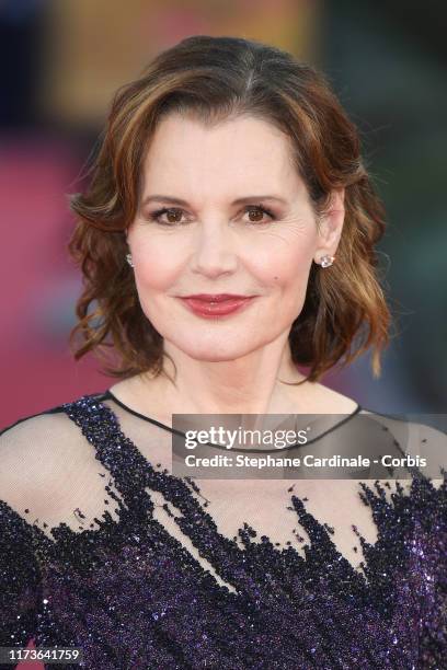 Geena Davis attends the Tribute To Geena Davis during the 45th Deauville American Film Festival on September 10, 2019 in Deauville, France.