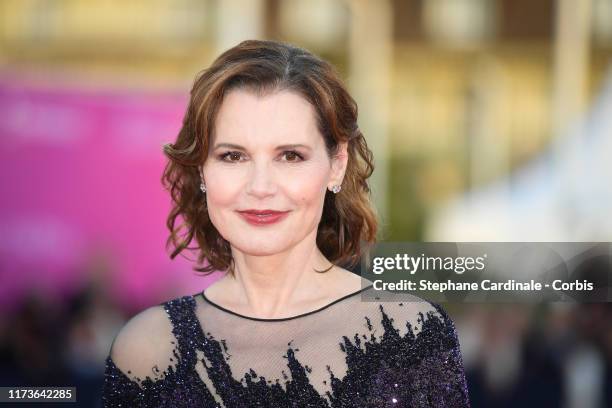 Geena Davis attends the Tribute To Geena Davis during the 45th Deauville American Film Festival on September 10, 2019 in Deauville, France.