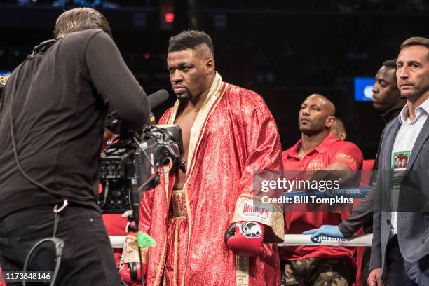 Bill Tompkins/Getty Images Jarrell 'Big Baby' Miller defeats Gerald Washington by TKO in the 4th round during their Heavyweight fight at the...