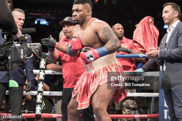 Bill Tompkins/Getty Images Jarrell 'Big Baby' Miller defeats Gerald Washington by TKO in the 4th round during their Heavyweight fight at the...