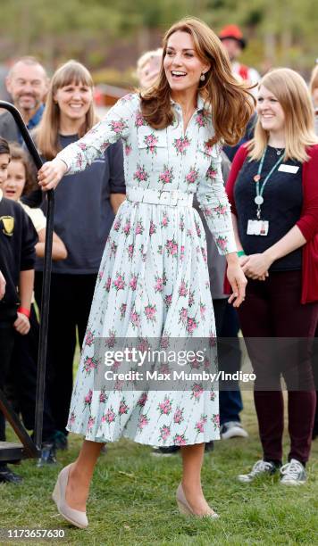 Catherine, Duchess of Cambridge attends the "Back to Nature" festival at RHS Garden Wisley on September 10, 2019 in Woking, England.