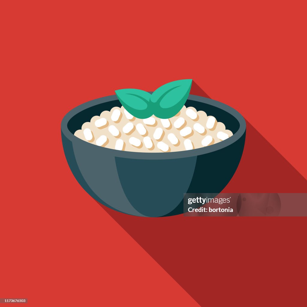 Icône de nourriture italienne de Risotto