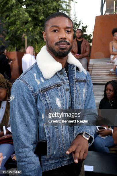 Michael B. Jordan attends the front row for Coach 1941 during New York Fashion Week on September 10, 2019 in New York City.