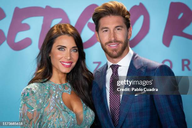 Spain's National Team and Real Madrid captain Sergio Ramos and wife Pilar Rubio attend "El Corazon de Sergio Ramos" premiere at the Reina Sofia...