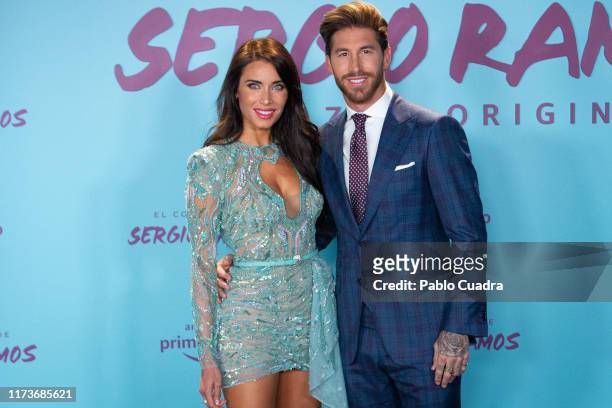 Spain's National Team and Real Madrid captain Sergio Ramos and wife Pilar Rubio attend "El Corazon de Sergio Ramos" premiere at the Reina Sofia...