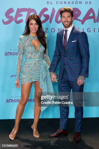 Spain's National Team and Real Madrid captain Sergio Ramos and wife Pilar Rubio attend "El Corazon de Sergio Ramos" premiere at the Reina Sofia...