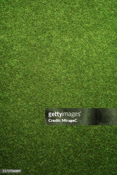 green turf texture - football field fotografías e imágenes de stock