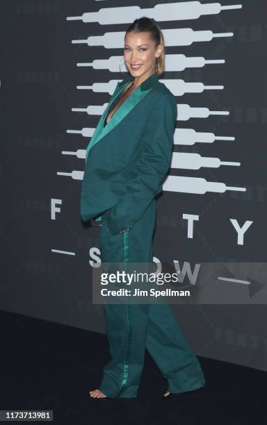 Model Bella Hadid attends the Savage x Fenty arrivals during New York Fashion Week at Barclays Center on September 10, 2019 in New York City.