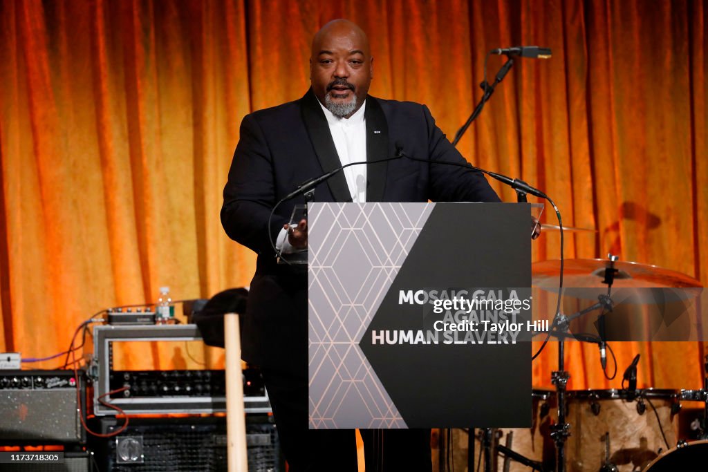 Darrell Blocker attends the Mosaic Federation Gala Against Human