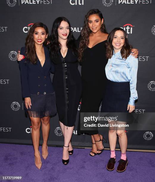 Brenda Song, Kat Dennings, Shay Mitchell and Esther Povitsky of '"Dollface" attend The Paley Center for Media's 2019 PaleyFest Fall TV Previews -...