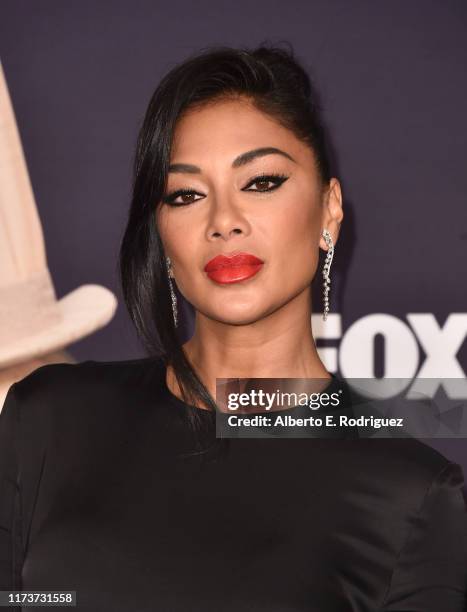 Nicole Scherzinger attends the premiere of Fox's "The Masked Singer" Season 2 at The Bazaar at the SLS Hotel Beverly Hills on September 10, 2019 in...