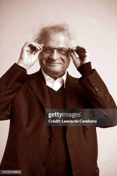 Amin Maalouf è un giornalista e scrittore libanese naturalizzato francese. Mantova 6 settembre 2019.