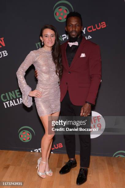 Kathryn Aboya and Emmanuel Kabongo attend the Italian Party Club at TIFF 2019 at Artscape Daniels on September 10, 2019 in Toronto, Canada.