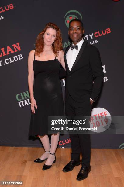 Stephanie Jones and Jaze Bordeaux attend the Italian Party Club at TIFF 2019 at Artscape Daniels on September 10, 2019 in Toronto, Canada.