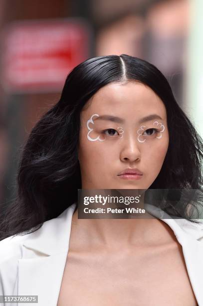 Model walks the runway for Cynthia Rowley during New York Fashion Week: The Shows on September 10, 2019 in New York City.