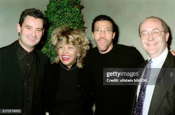 Erwin Bach, Tina Turner, Lionel Richie and Elias Fröhlich