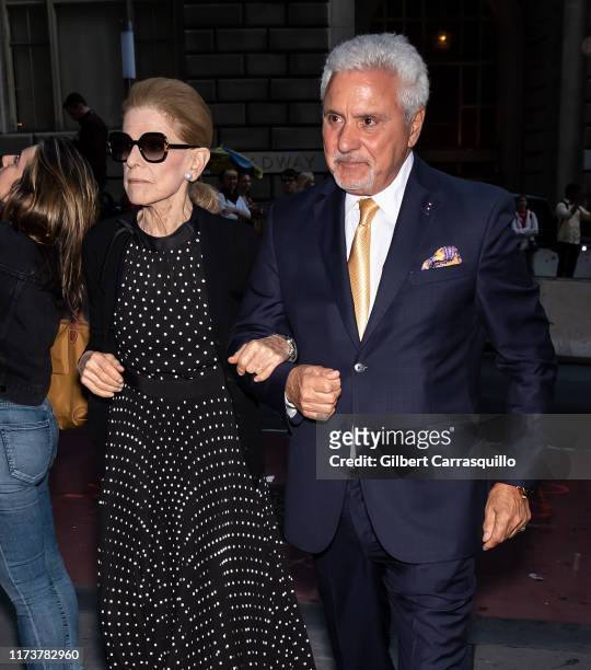 Annette de la Renta is seen leaving Oscar de la Renta fashion show during New York Fashion Week on September 10, 2019 in New York City.