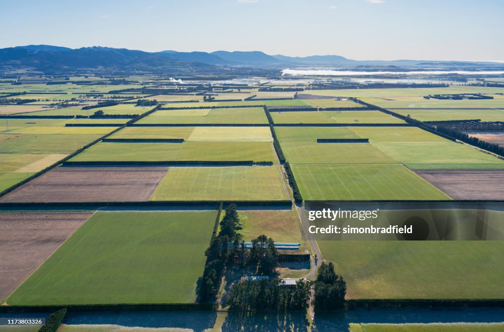 High Above The Canterbury Plains, New Zealand