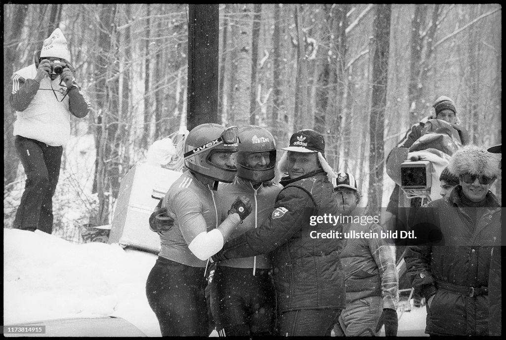 Olympic games Lake Placid 1980: Erich Schärer, Sepp Benz, Peter Schärer