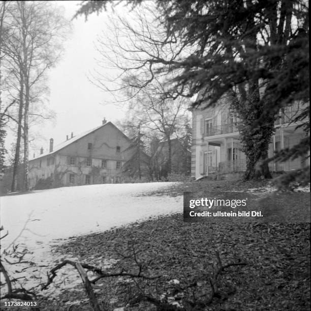 "Beau-Cèdre" estate, park, villa, 1954