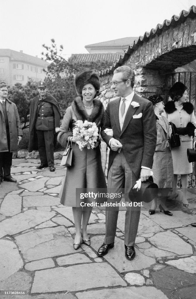Géza Anda and Hortense Bührlein on their wedding day in 1964