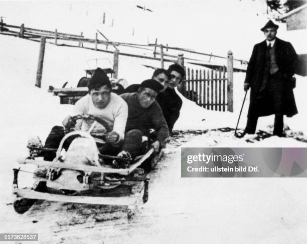 Swiss Bob at the Olympics in Chamonix 1924